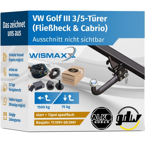 Anhängerkupplung für golf - anhÄngerkupplung, vw
